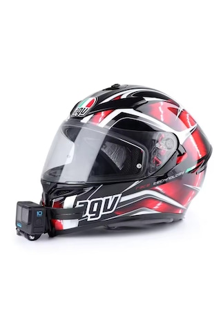 Knmaster Hc-30 Motosiklet Kask Çene Telefon Ve Aksiyon Kamera Tutucu Siyah