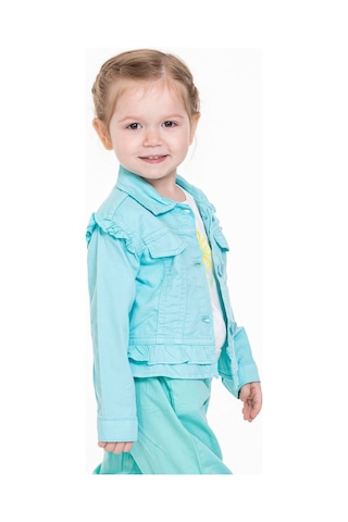 Xo Kids Kız Fırfırlı Gömlek 9-36 Ay Yaş 34709 Mavi