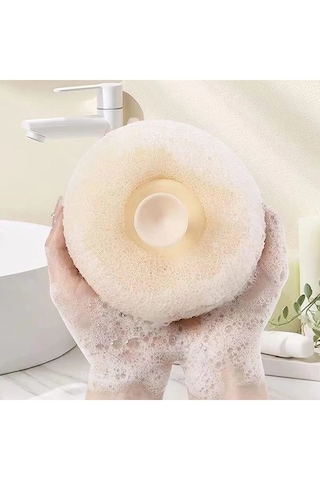Tineke Vantuzlu Banyo Lifi Süngeri Doğal Lif Kabağı Zenginleştirilmiş Kişisel Bakım Temizlik Lifi 1 Adet