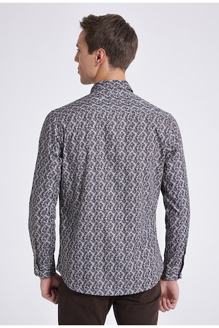D's Damat Slim Fit Vizon Baskılı %100 Pamuk Gömlek 9EC022102259M Vizon