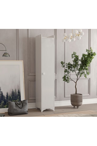 Patiko Swing Bdlp 047 Tek Kapılı Çok Amaçlı Dolap Beyaz