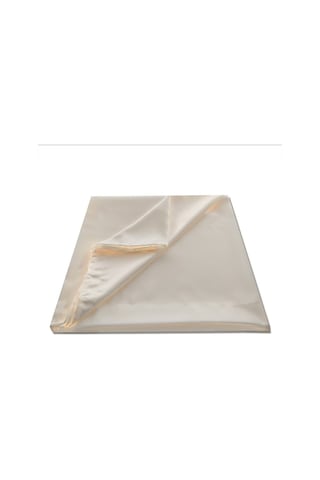 Taç Saten Güneşlik Perde Krem & Beyaz 1.Sınıf Kalite (Boy 200 Cm)