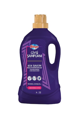Bingo Arındırıcı Etki Giysi Şampuanı 6 x 3 L