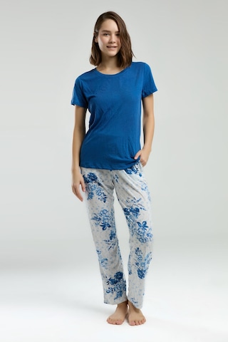 Pierre Cardin Kadın Mavi Pijama Takımı Pc8968-s-v1 Mavi