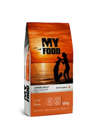 My Food Somonlu Orta Büyük Irk Yetişkin Köpek Kuru Maması 12 KG