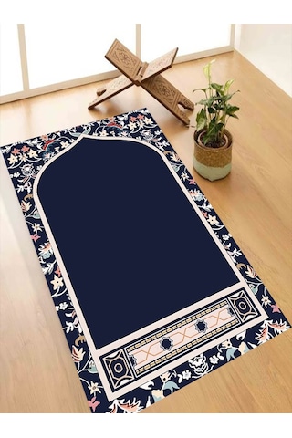 Diz Acıtmayan Yumuşak Süngerli Seccade Ve Namazlık Lacivert