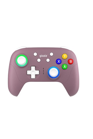Gizala Kablosuz Oyun Kolu Gamepad Hall Effect Triggers Joystick Switch 2/pc/android/Apple Uyumlu iOS Lila