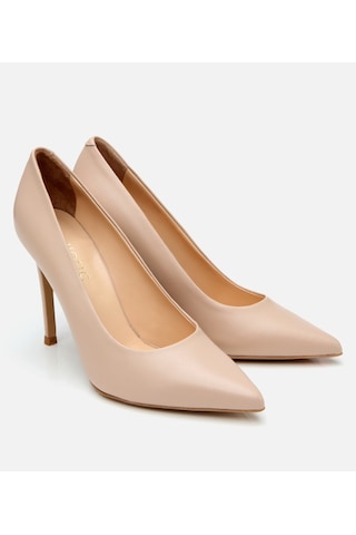 Hotiç Kadın Deri Bej İnce Topuklu Stiletto 01ayh303720a330 Naturel-nude Naturel