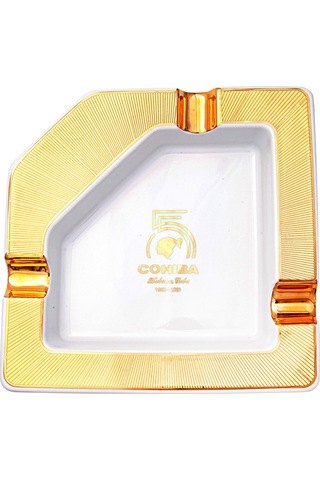 Cohiba 55. Yıl Gold-beyaz Üçlü Porselen Puro Küllüğü