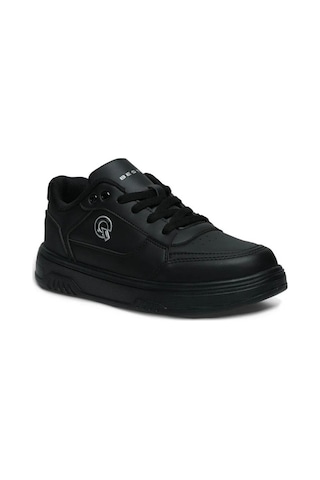 Best Of 2081-26 Cilt Deri Anatomik Bağcıklı Sneaker 36-40 Siyah