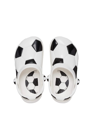 210023-103 Crocs Classic Soccer Ball Clog T Çocuk Terlik Beyaz 210023-103 Beyaz Siyah