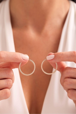 Gianfranco Slim Desenli Halka Küpe