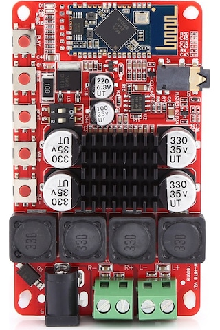 Konesam Tda7492 Bluetooth 4.0 Dijital Güçlendirici Kartı, 2x50w İkili Kanal, Mikrofon Desteği, Csr8635, Ne5532 Öncu, 4-8 Ohm Hoparlör Uyumlu