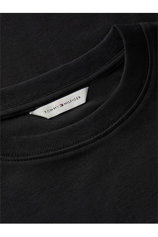 Tommy Hilfiger Interlock Boxy C-nk Ss Tee Kadın Siyah T-shirt - Ww0ww49646