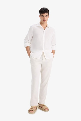 Defacto Relax Fit Geniş Paça Keten Karışımlı Pantolon B1043ax25smbg228 Bej