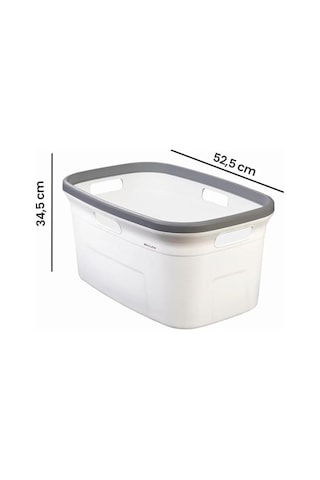 Taraftan Tutulabilen Çamaşır Sepeti - 20 Litre Çamaşır Selesi - Kirli Çamaşır Sepeti - Pp Genel
