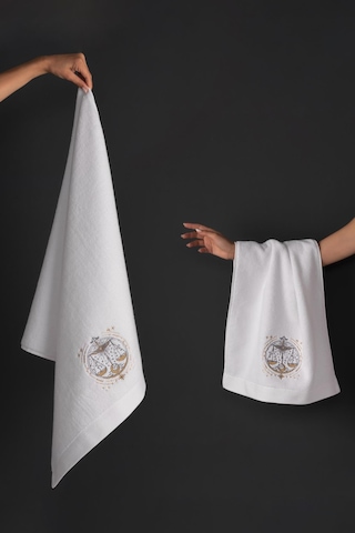 Varol %100 Microcotton Üst Kalite Havlu Seti Burç Nakışlı Terazi-standart Terazi Diğer