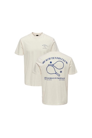 Only Erkek Beyaz T-shirt 22026062 Beyaz