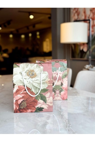 Kolix 2'li Premium Hediye Kutusu Hediyelik Çanta Hediye Paketi 24x14x20cm 2 Adet