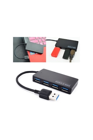 Alfais 5265 4 Port USB 3.0 2.0 Hub Çoklayıcı Çoğaltıcı Switch