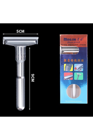 Sones Ayarlanabilir Güvenlik Jileti Çift Kenarlı Klasik Erkek Tıraş Makinesi 5 Bıçaklı Tüy Alma Makinesi