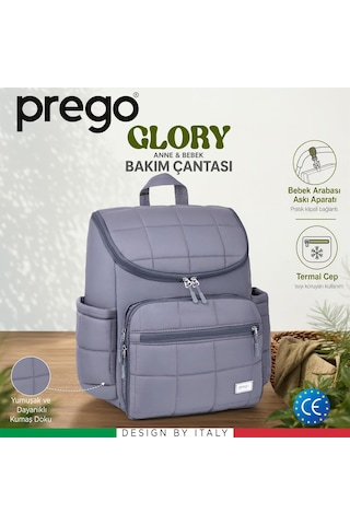 Prego Glory Bebek Bakım Çantası Gri 3070