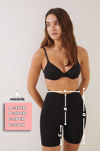 Porfy2 Model 2li Lazer Kesim Şort Korse Külot Yüksek Bel Iz Yapmaz Dikişsiz Korse Siyah Renk Vesiyah
