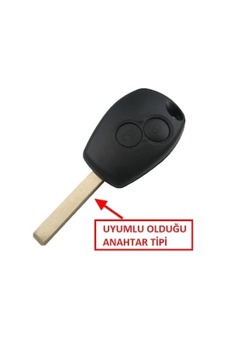 Renault Clio 3 - Kangoo 3 - Master 3 Uyumlu Buton Anahtar Kabı