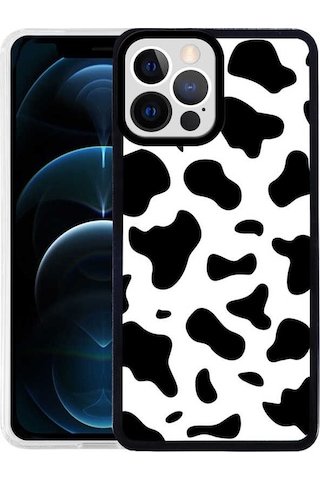 Apple Uyumlu iPhone 12 Pro Max Uyumlu Zore M-fit Desenli Kılıf-cow No1 Cow No1 -