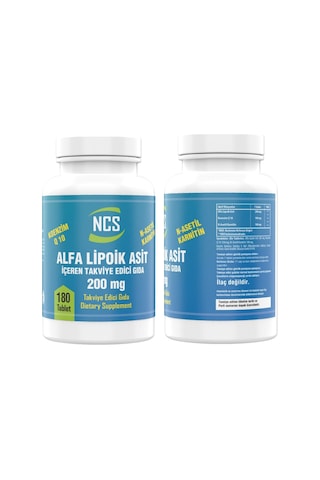 Ncs L-carnitine 100 Mg Koenzim Q10 Alpha Lipoic Acid 200 Mg Coenz