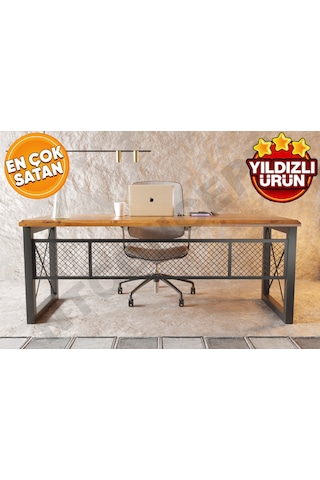 Ntconcept Truva Doğal Ahşap Ofis Ve Çalışma Masası