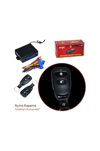 Carpi Açma Kapama 12v Siyah Kumandalı 2 Tuşlu Sinyal Çıkışlı Br4602611