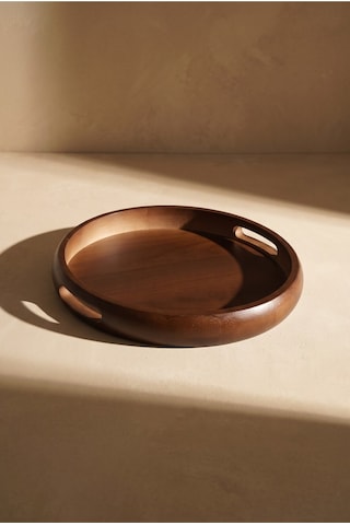 Rovan Yuvarlak Akasya Tepsi 35cm