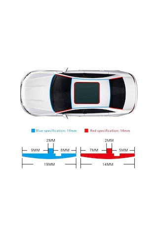 Seametal 14 Mm/19 Mm Araba Pencere Kenar Cam Çatı Kauçuk Sızdırmazlık Şeridi Trim Evrensel Oto Aksesuarları, Seçenekler: 19mm X 2m
