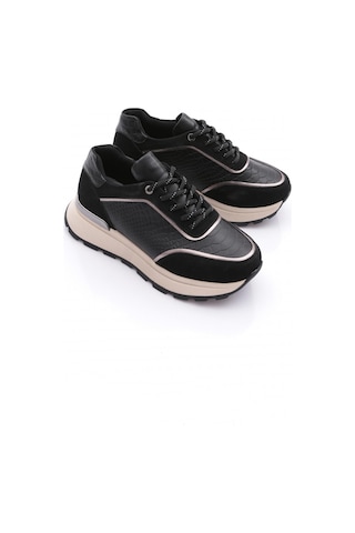Dgn 81185 Kadin Sneaker Ayakkabi Siyah