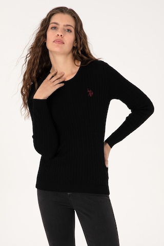 U.s. Polo Assn. Kadın Siyah Kazak /triko 50313626-vr046 Siyah