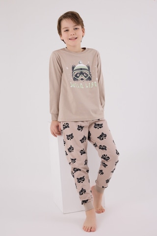 Rolypoly Erkek Çocuk Kahverengi Pijama Takımı Rp3669-c-v2