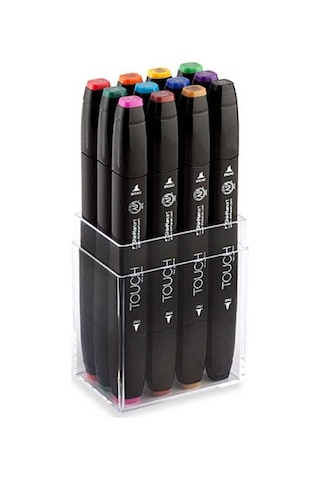 Touch Twin Marker Seti 12 Renk Ana Renkler