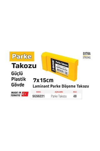 Sgs6221 - 7 X 15cm Plastik Parke Döşeme Takozu