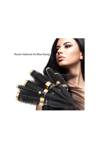 Moveevo Yuvarlak Saç Tarağı Üfleme Saç Tarağı Tüylü Saç Tarağı Şekillendirme Tarağı 4