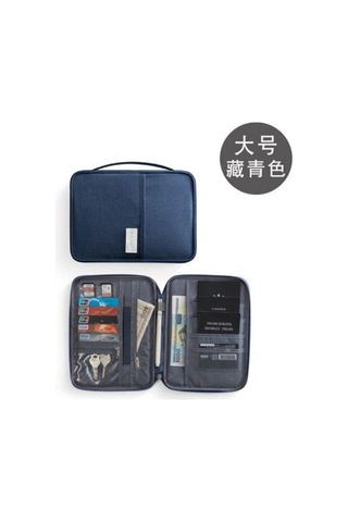 Yifomall Siyah Küçük Seyahat Pasaport Çantası - Oxford Kumaş Su Geçirmez, Çok Fonksiyonlu Kimlik Kartı Ve Para Saklama Çantası