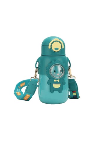 Dinosaurs Order 316 Paslanmaz Çelik Termos Bardak Çocuklar Soğuk Termos Bardak Taşınabilir Su Bardağı Çocuklar Su Bardağı-441 Altın