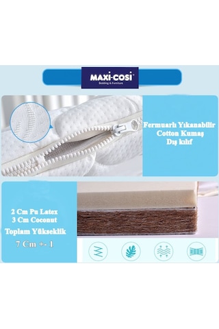 Maxi Cosi 70 x 110 Latex Mattress Ortopedik Coco Latex Bebek Yatağı