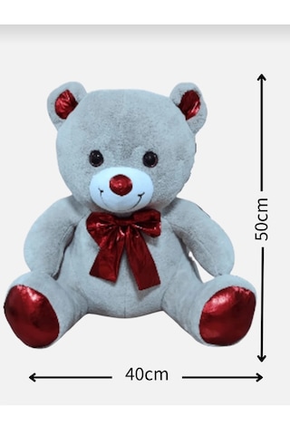 Peluş Ayı Papyonlu Ayıcık Açık Bej