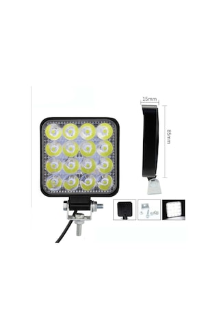 100W 16 Led 5D Cree Led Lamba Off Road Çalışma Ve Sis Lambası 20