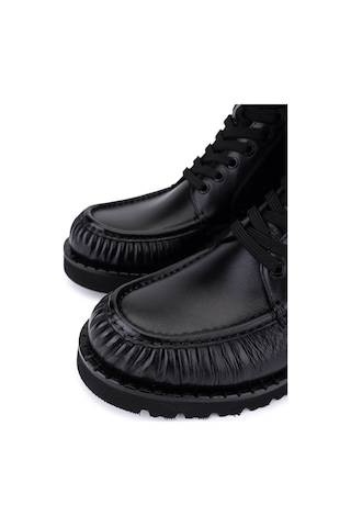 Tamer Tanca Erkek Hakiki Deri Siyah Casual Bot 987 1004 Erk Bot Sk25-26 Sıyah Siyah