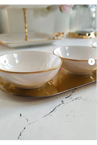 Regna Home Fine Living Trio Bowl Set -4 Parça Beyaz