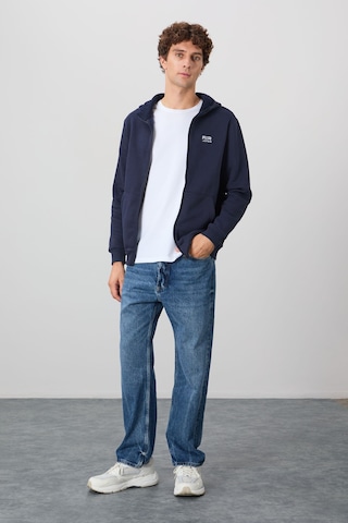 Air Jones Tommy Life Hector Lacivert Şardonlu Erkek Sweatshirt - 88139 Lacivert