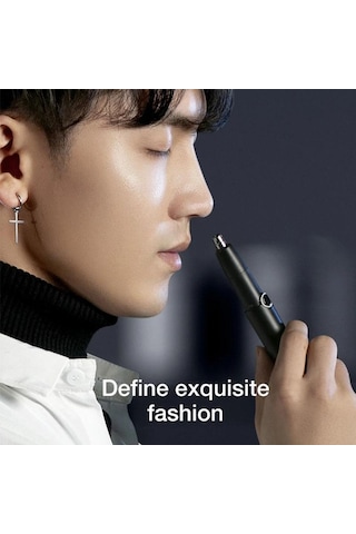 Xiaomi Enchen Elektrikli Burun Kılı Düzeltici Mini Şarj Edilebilir Burun Kılı Aparatı Ipx7 Su Geçirmez Yıkanabilir Burun Deliği Temizleyici