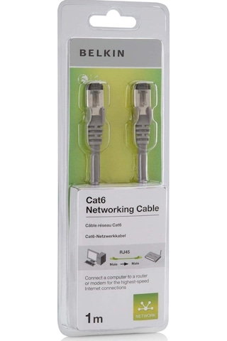 Belkin 1M Gri Cat6 Kablosu